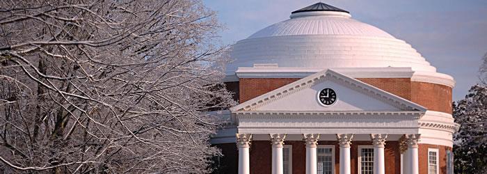 Charlottesville The Rotunda at the University of Virginia, designed by Thomas Jefferson and Benjamin Henry Latrobe.  