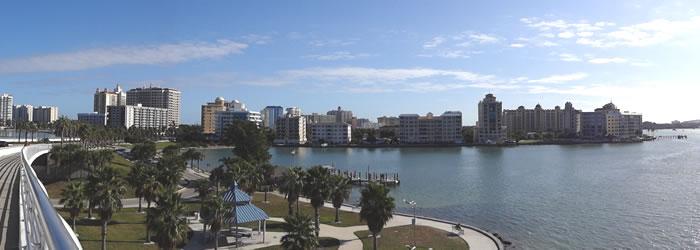 Sarasota With thousands of acres of parks, fishing, beaches and more, Sarasota has a whole lot to offer visitors and retirees. Credit:  Wikipedia.org